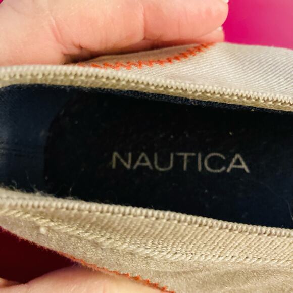Nautica NWOT Tan Metallic Slip Ons Style Size 8.5 - Picture 10 of 10